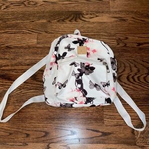 Butterfly Patterned Mini Backpack